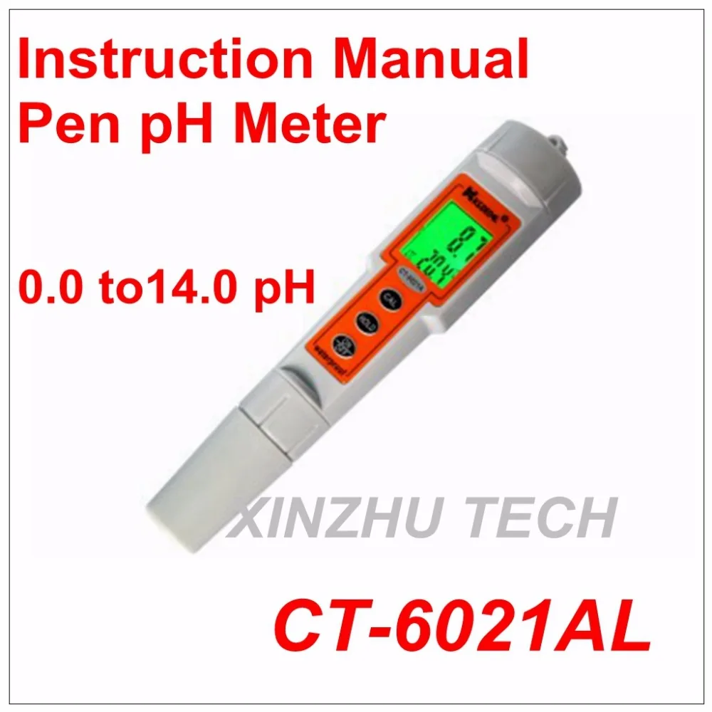 Ct6021al Ph Meter Pen Instruction Manual Intelligent Backlight Sensing