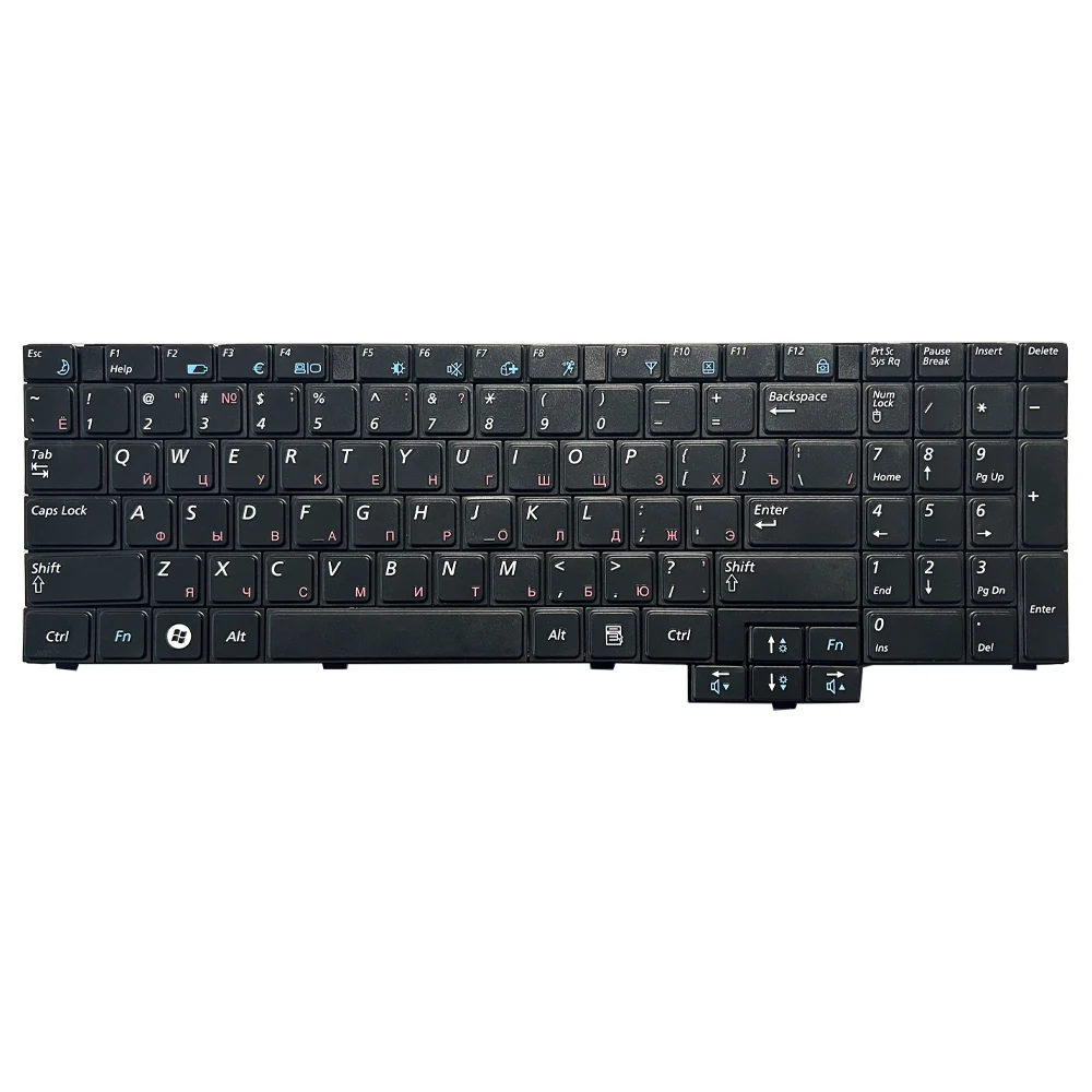 Teclado Russo para Samsung R620 Np-r620 R525 Np-r525 R528 R530 R540 R517 R719 Rv508 Rv510 S3510 E352 E452 P580 ru Preto Novo - Imagem 2