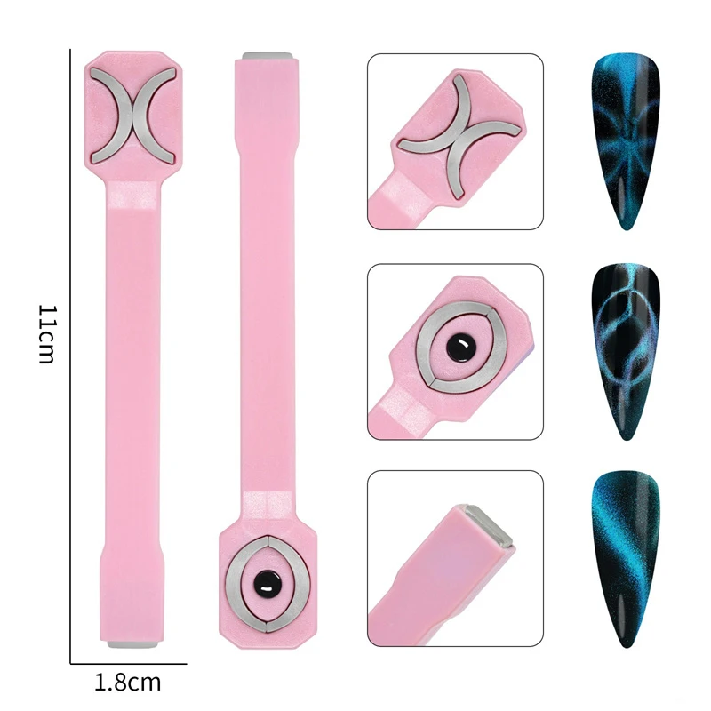 Magnetic Nail Art Tools Stick Wand Pen Set for 3D Cat Eye Gel Painting