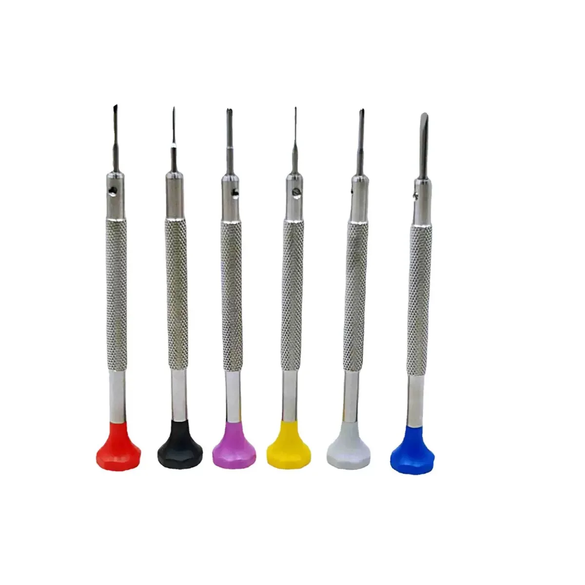 0.6mm-2.5mm 정밀 스테인레스 스틸 스크루 드라이버 시계 수리 도구 시계 보석 수리를위한 플랫 크로스 소형 스크루 드라이버
