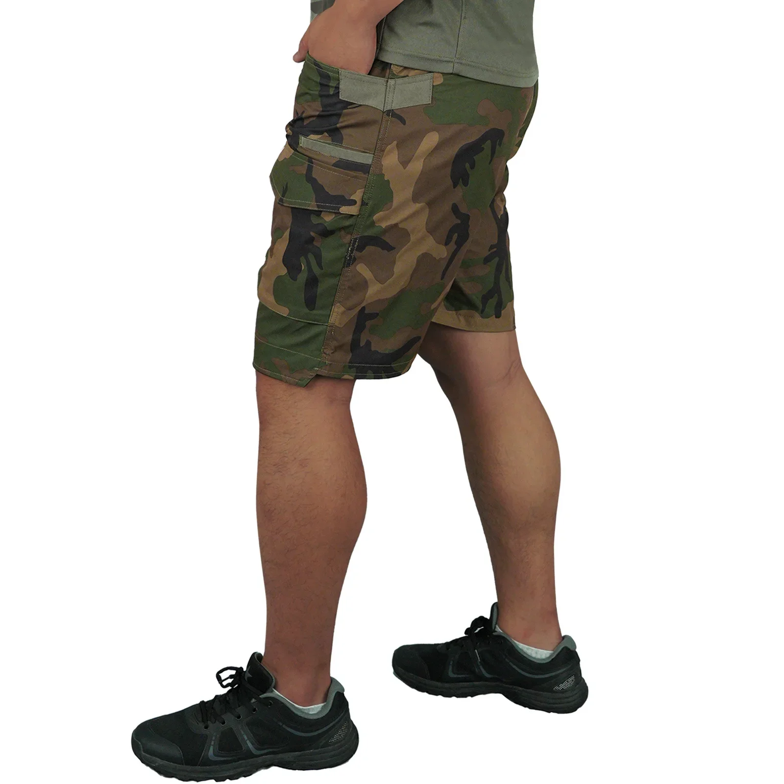 Men's Camo Quick Dry Shorts Loose Fit Multi-Pocket Design Work Style Shorts Ultra Breathable Quick Drying Fabric Pants Tactical