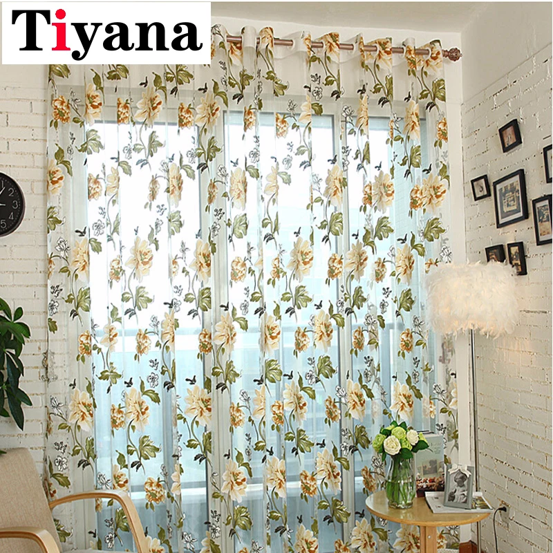 Sheer Tulle Curtain For Bedroom Living Room Kitchen Windows