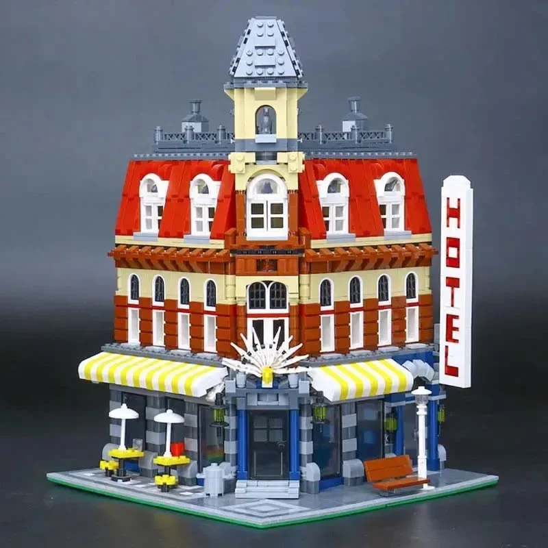 2056 Pcs Cafe Corner Building Blocks Mattoni Giocattolo Compleanno Regalo Di Natale Compatibile 10182 15002