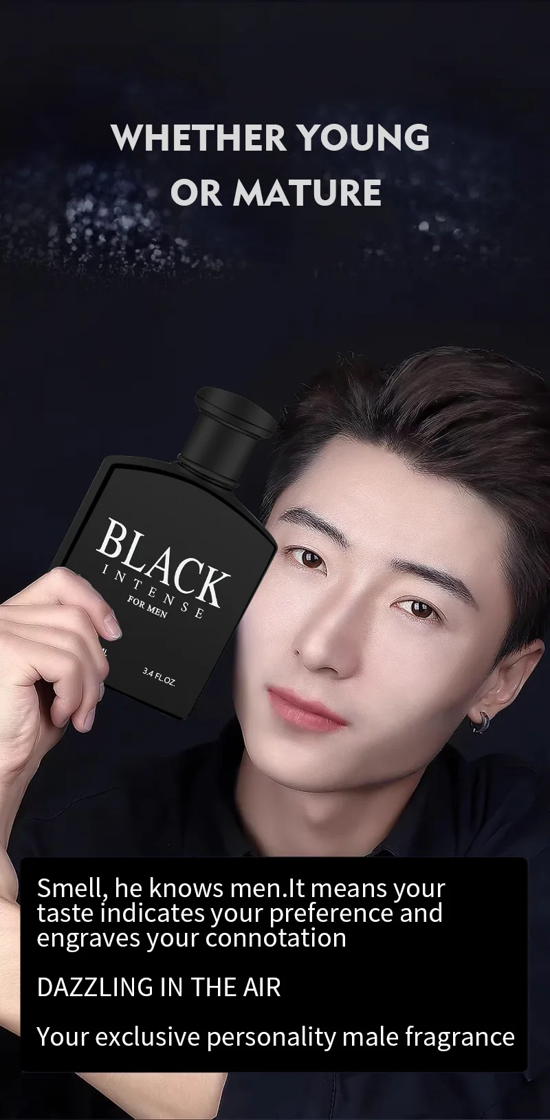 100ml Musk Man Perfume Spray | Long-Lasting Floral Fragrance