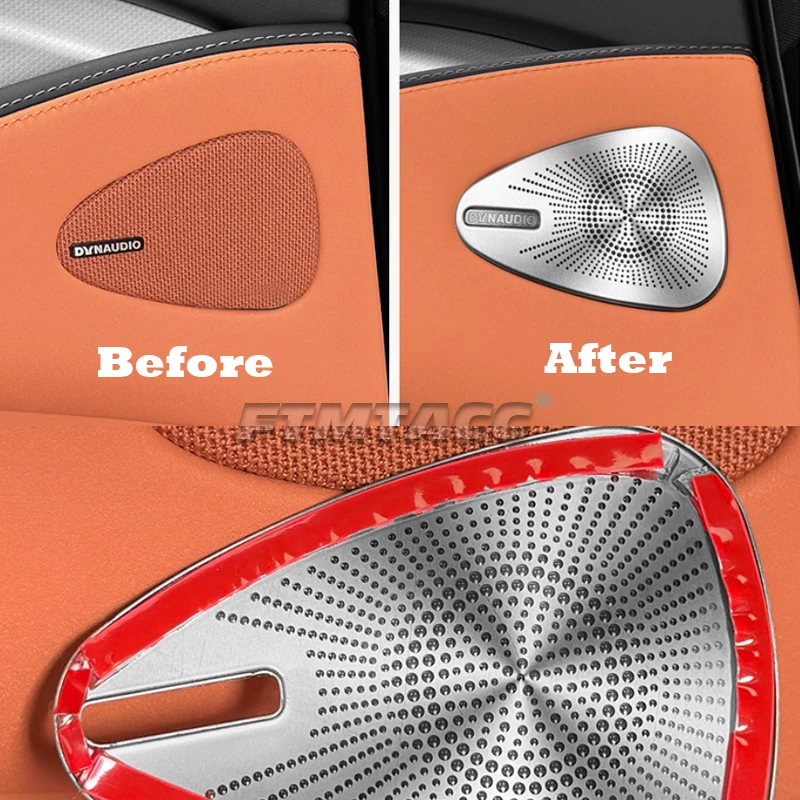 Rear Door Audio Speaker Cover Loudspeaker Molding Trim for BYD Sealion 7 EV Sea Lion 07 Interior Accessories 2024 2025 2026