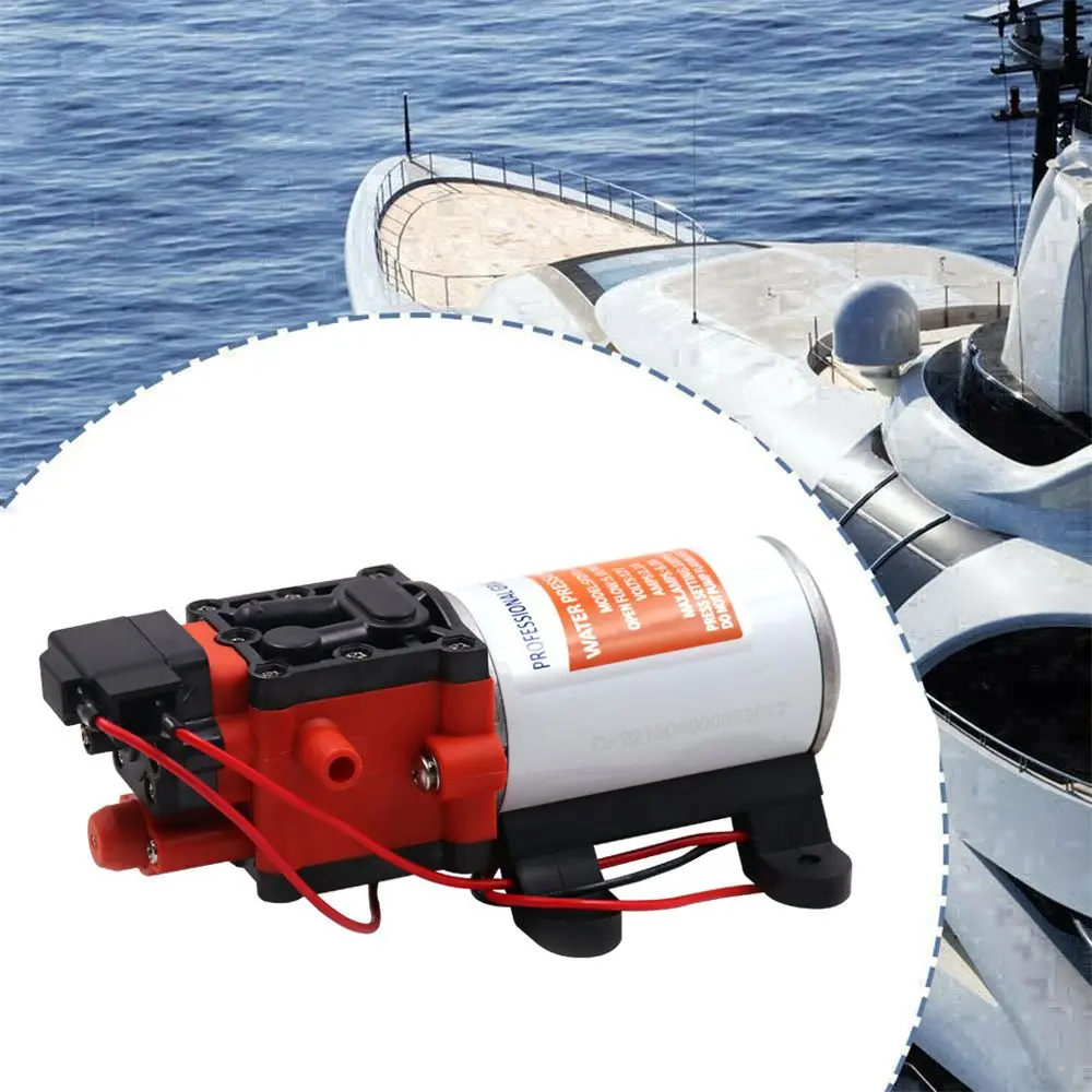

Camper Motorhome 12V High Flow Electric Yacht Boat Whale Pumps Marine Diaphragm Pump Self Priming Water Pump Bilge Pump