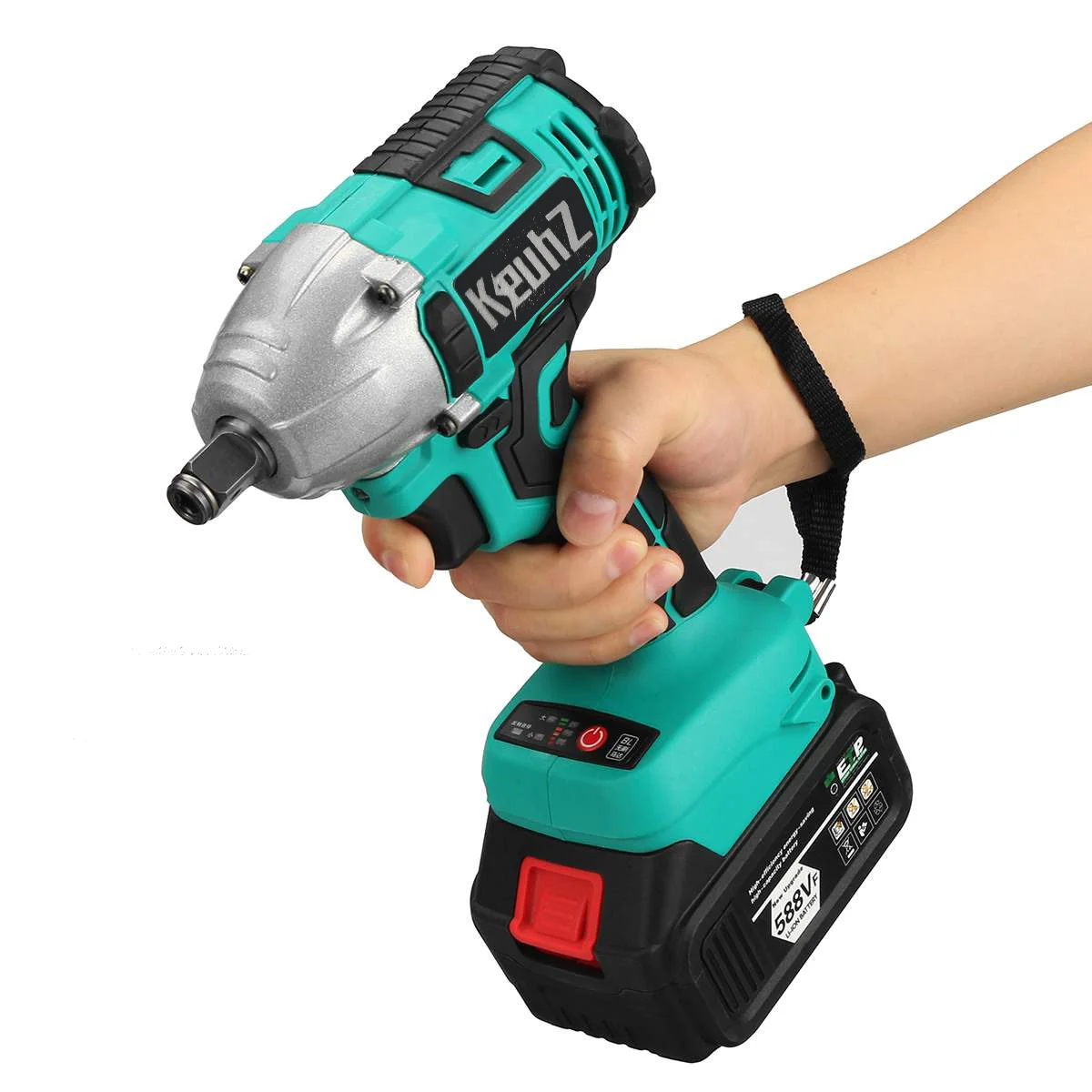 588VF 600N.M Brushless Cordless Electric Impact Wrench Rechargeable 1/2