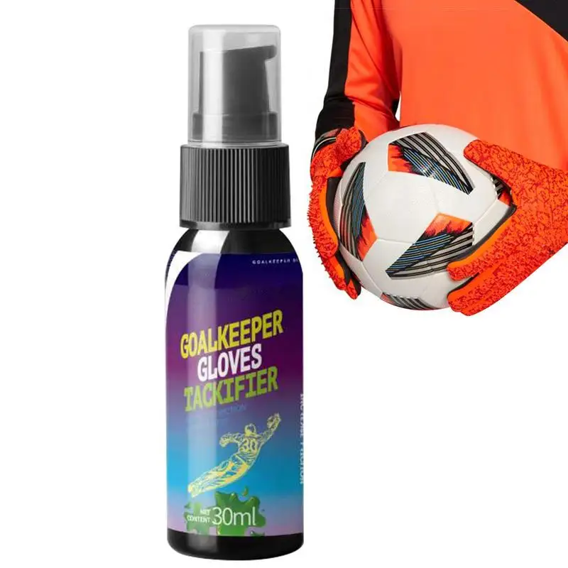 

30ml Goalkeeper Glove Spray Football Grip Spray For Goalkeeping Gloves Non-slip Enhanced Sticky Baseball Replacement Glove Glue