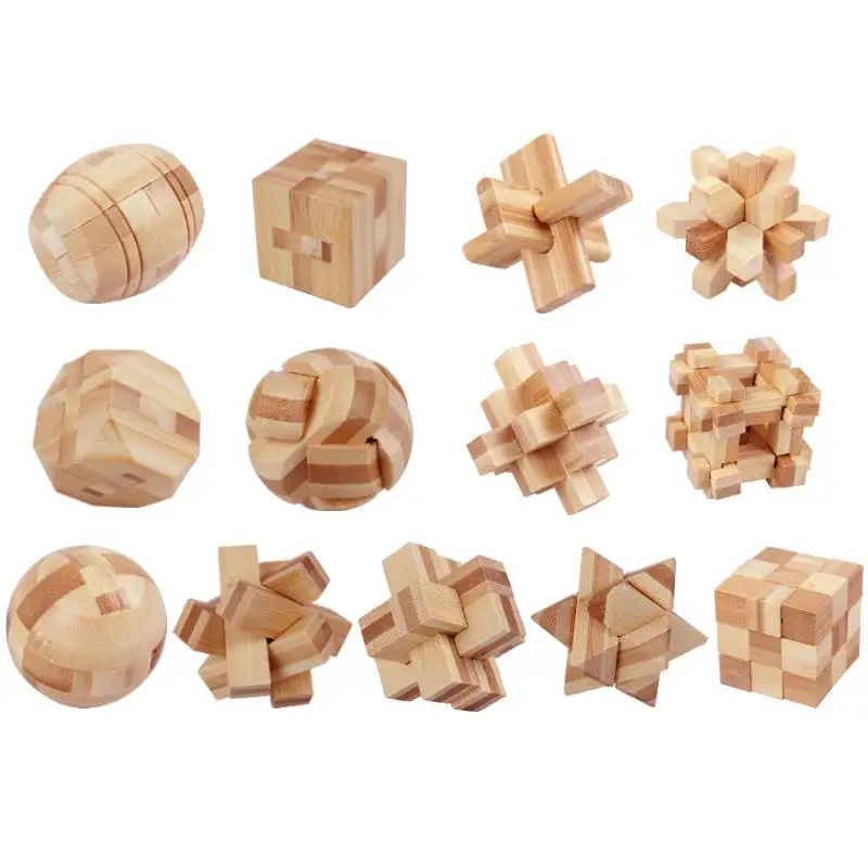 

Kong Ming Lock, Lu Ban Lock, 3D Handmade Puzzles, Educational DIY, Finger Handicrafts