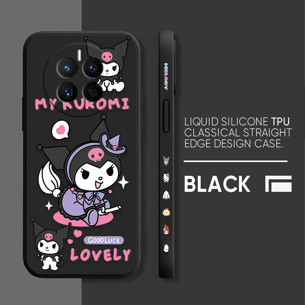 thumbnail image 1 of Phone Case For Huawei MATE 10 20 20X 30 40 50 P20 P30 P40 P50 10 PRO PLUS Case Cover Funda Cqoue Shell Capa Cartoon kuromi Cat, 1 of 5