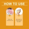OUHOE Turmeric Kojic Acid Exfoliating Cleansing Pads Fade Dark Spot Oil Brightening Moisturizing Whitening Facial Sponges Cotton 6