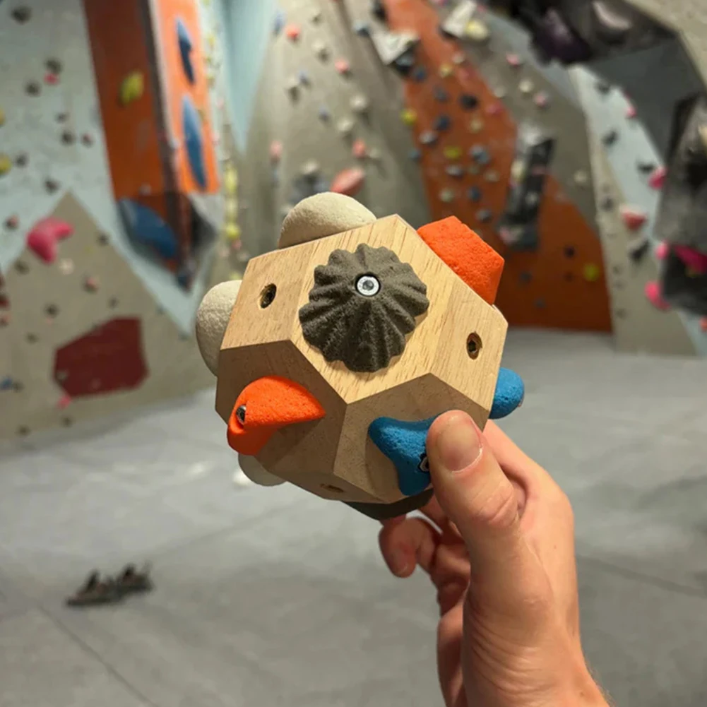 Finger Strength Training Climbing 3D Ball Handcrafted Boulder Block Climbing Holds Strength Exercise Tool for Grip Power
