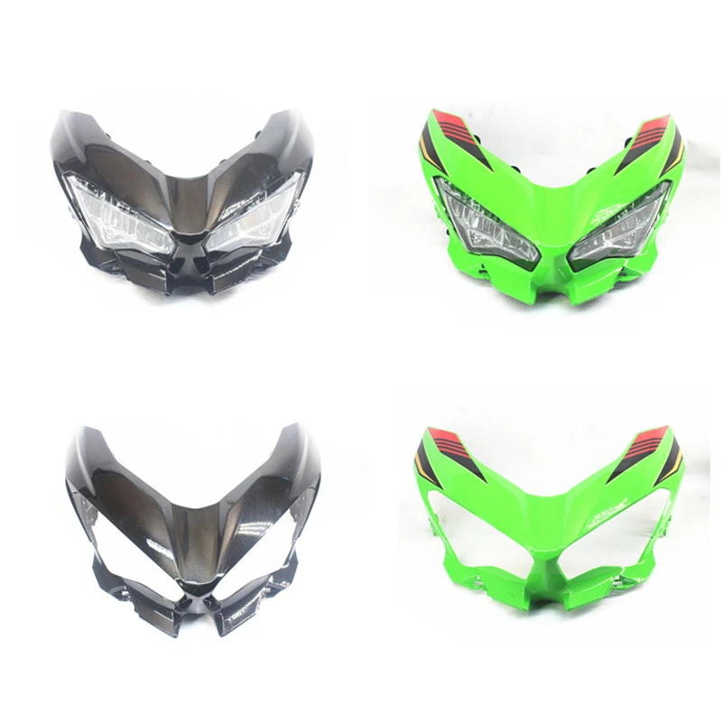 

For Kawasaki Ninja400 18 19 20 21 EX 400 2018 2019 2020 2021 Ninja400R Front Upper Fairing Headlight Cowl Cover Nose