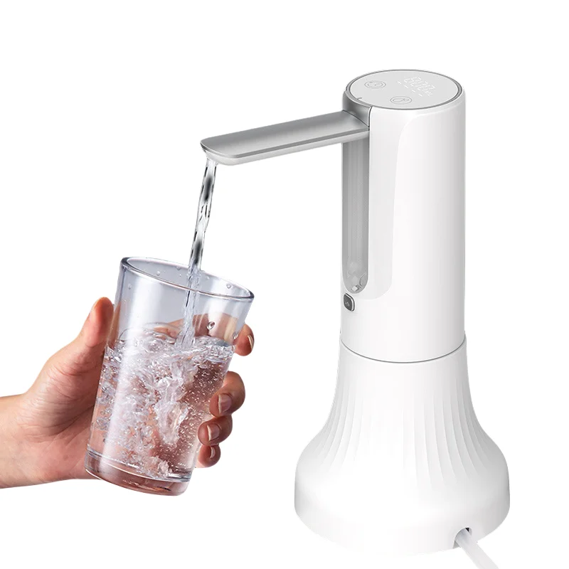 Electric Water Pump Dispenser, Foldable Type-C Charge Automatic Beverage Drinks Dispenser Water Pump Bottle for Travel Camp