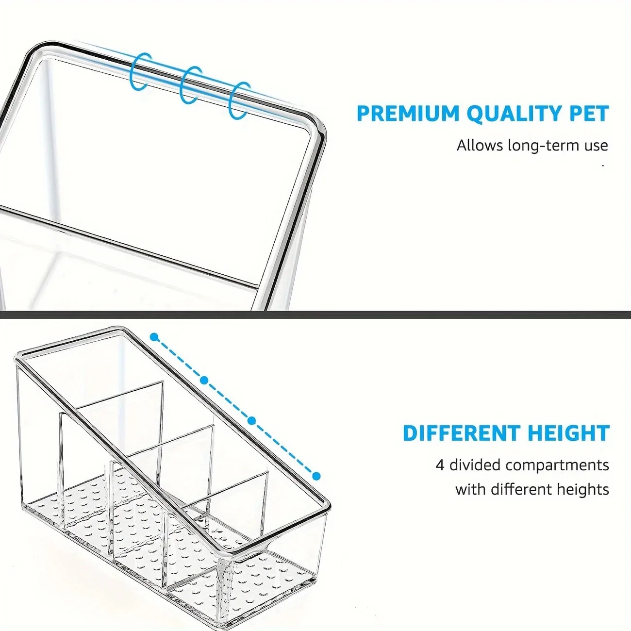 Clear Plastic Remote Control Holder - Ideal for Home Office School Organization