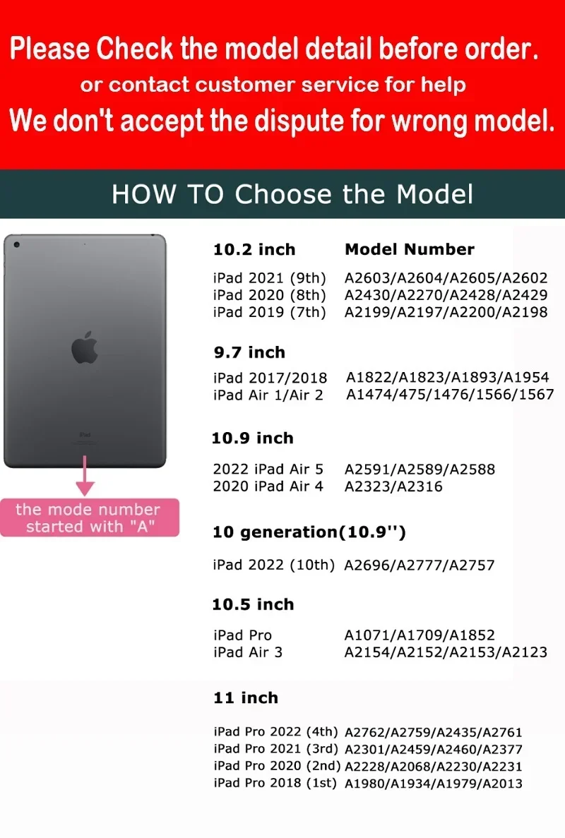 Free Mouse Touchpad Keyboard for iPad 10 2022 Pro 11 Air 6 Air 5 4 Case Air 3 2 Pro 10.5 10.2 8th 9 Gen Magnetic Keyboard Case