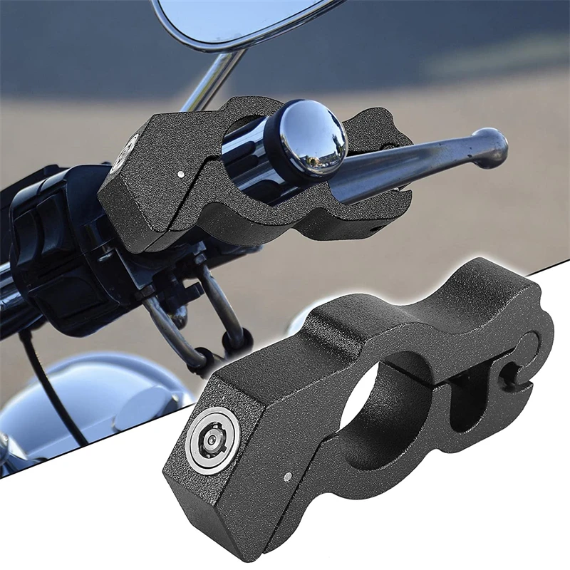 Motorcycle Grip Lock Cnc Security Safety Locks Handlebar Handset Brake
