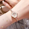 Women's high appearance level vivid exquisite Arabic numerals dial small dial steel band quartz watch. 5