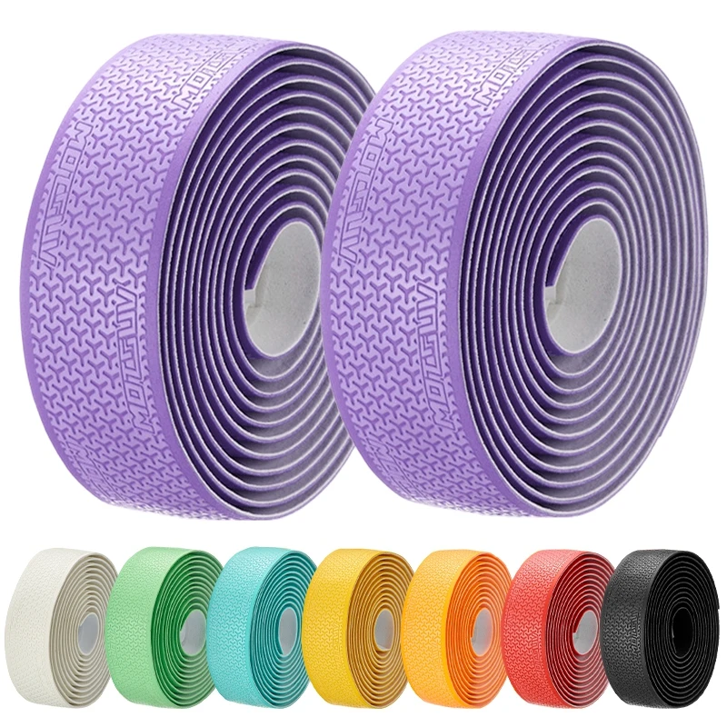 2pcs Bike Handlebar Tape EVA Anti-slip Road Bike Handlebar Tapes Waterproof Steering Wheel Cover Cycling Handle Belt Rubber Tape