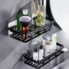 HOT 2025 New Bathroom Shelf Makeup Storage Organizer Shampoo Rack Shower Shelf Bathroom Accessories No Drill Wall Shelf 3