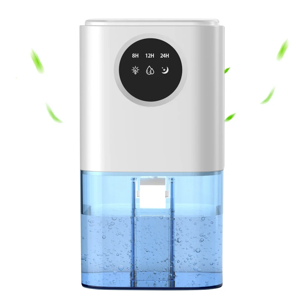 Small Dehumidifier Home Air Dyer Large Capacity Indoor Moisture Remover Bedroom Office Silent Air Purification 1.7L Dehumidifier 2