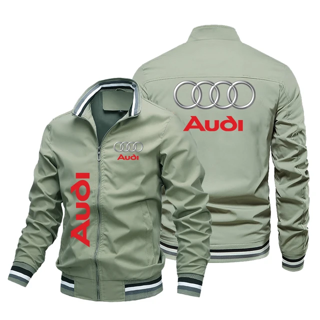 Blouson imprimé Audi pour homme, coupe-vent décontracté