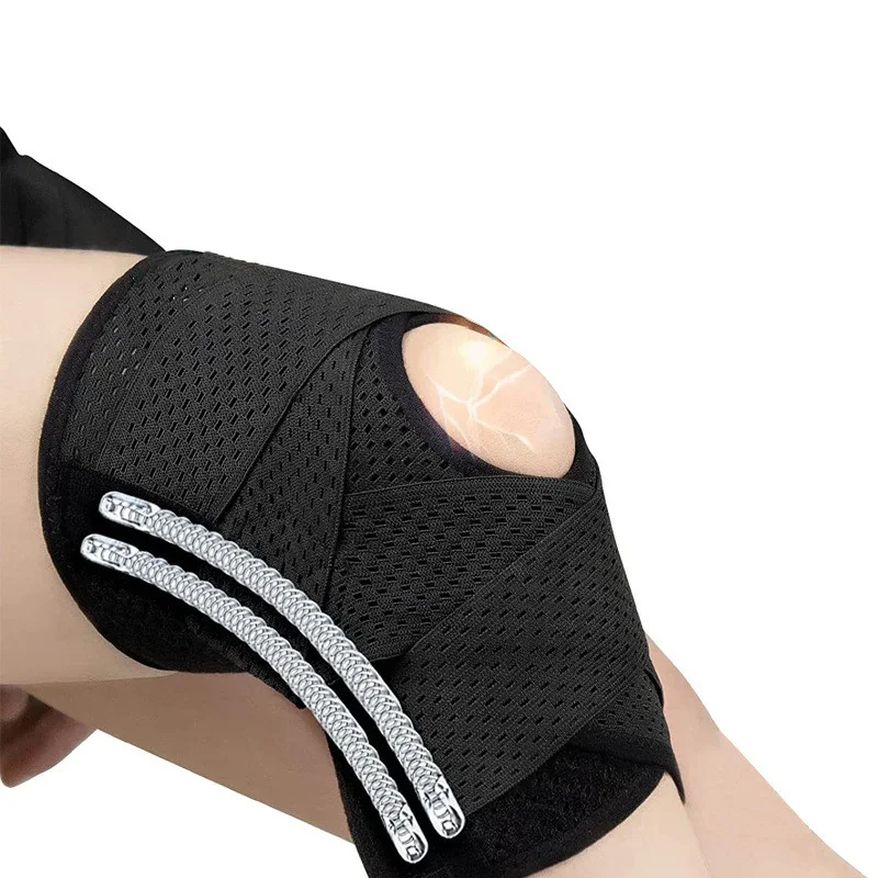 1ks sportovní kneepad muži ženy tlakový elastická koleno vycpávky artritida kloubů ochránce fitness mechanismus odbíjená ortéza ochránce