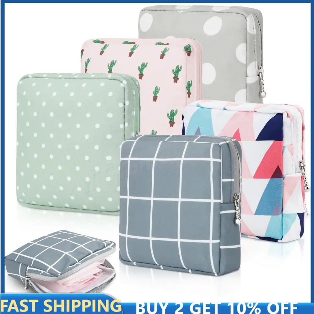 Sac De Rangement Pour Serviettes Hygiéniques Violettes Et Vertes En