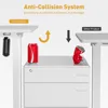 63 Inch Electric Standing Desk Adjustable Height with Wheels,Sit Stand Up Desk,Home Office Desk,Computer Workstation 5