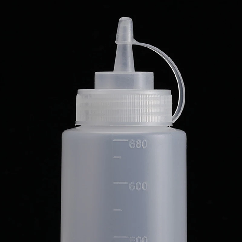 Seasoning Bottle Tomato Salad Sauce Plastic Pointed Squeezed Desktop Multifunctional Kitchen Supplies