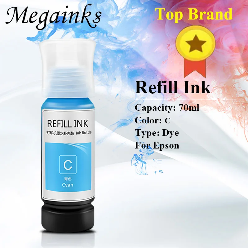 003 115 T502 T544 ET Refill Dye Ink for Epson L3110 L3100 L3101 L3150 L5190 L8160 L8180 ET-8500 ET-8550 Printer 004 T522 Series dye ink kit ink refill kit dye ink refill inkjet printer ink ink cartridge refill kit ink refill