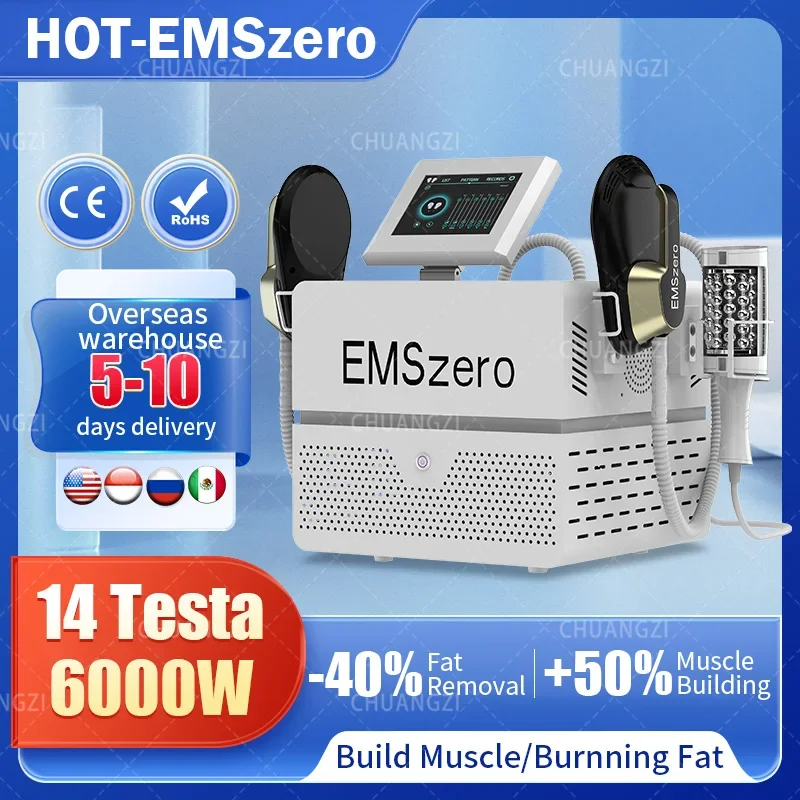 

RF EMS устройство для лепки тела EMSzero, скульптурная машина 6500 Вт, массажер для стимуляции мышц, электромагнитный, для похудения, Emsslim Neo