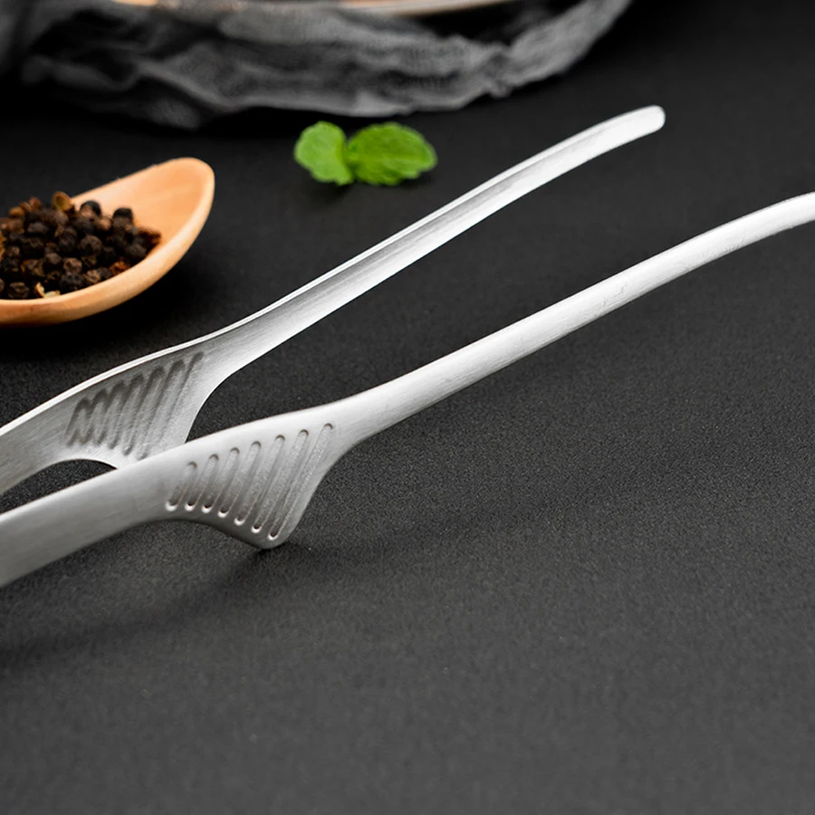 Food Tongs Stainless Steel BBQ Steak Grilling