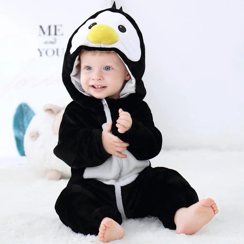 thumbnail image 1 of Lindos disfraces de Cosplay de mono, tigre y dinosaurio, mono de animales para niños y niñas, mamelucos para bebés, ropa para bebés, pijamas para niños Kigurumi, 1 of 5