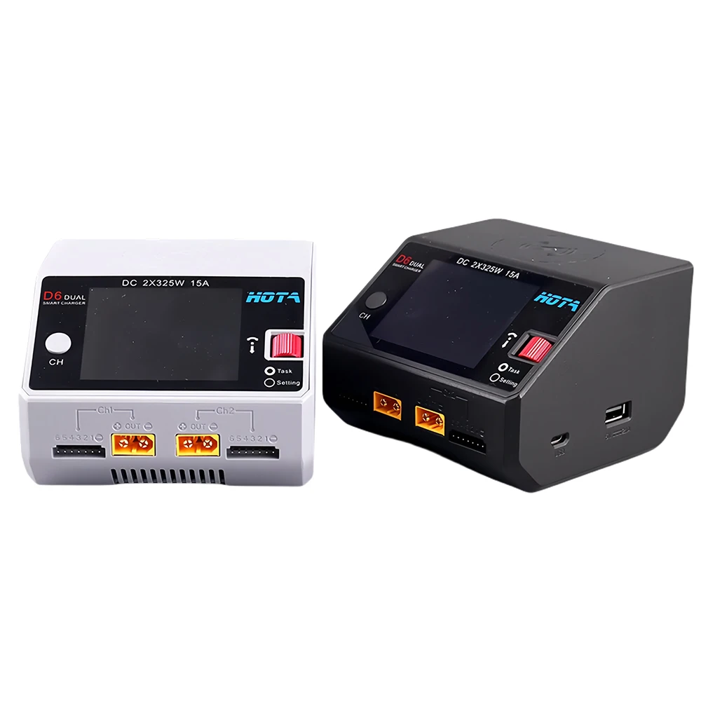 HOTA D6 Dual Smart Charger 15A DC650W with Built-in Micro USB Port for Lipo LiIon NiMH Batteries Compatible with iPhone Samsung thumbnail 6