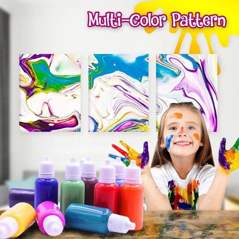 Hydrographics Water Transfer Marbling Painting Set Painting on Water Drawing Tools Kit S55