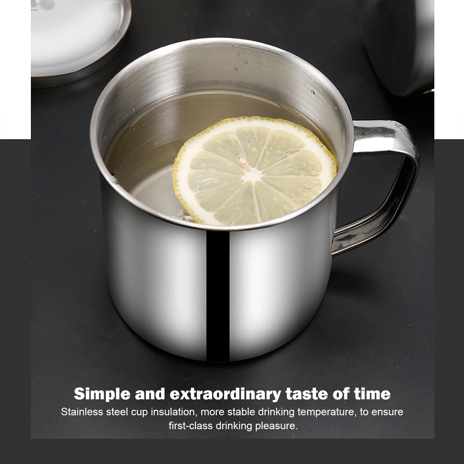 Stainless Steel Cup Stainless Steel Mug Coffee Cup Water Cup 200ML Stailess Steel Mug Coffee Cup Camping Mug Metal Coffee Tea Cup Portable Milk Tea Tumbler Water Drinking