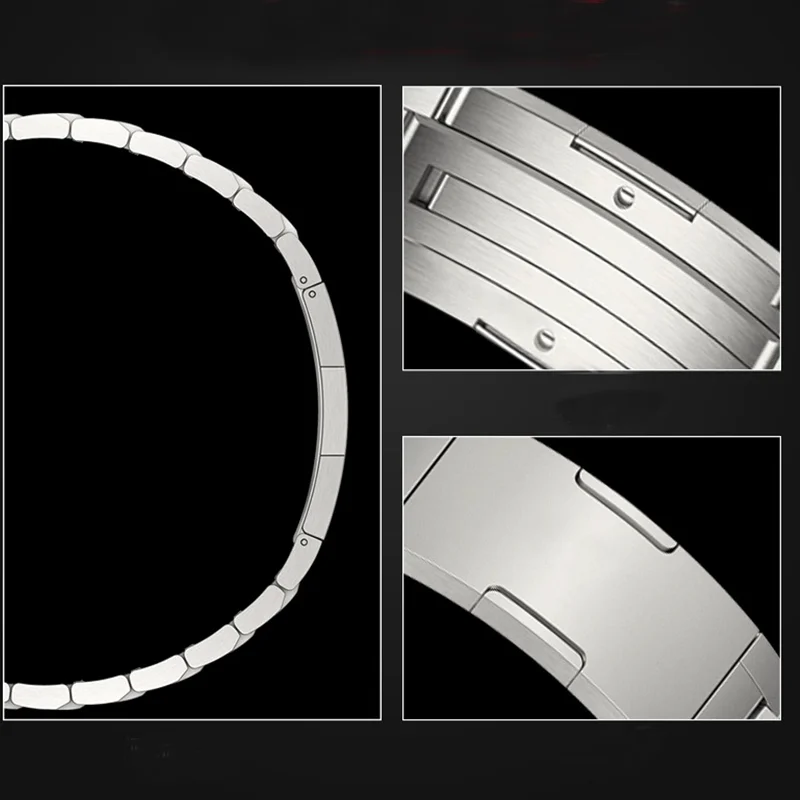 Luxury Titanium Metal Strap: Premium Business Bracelet Wristband 22mm Ultimate Link Design