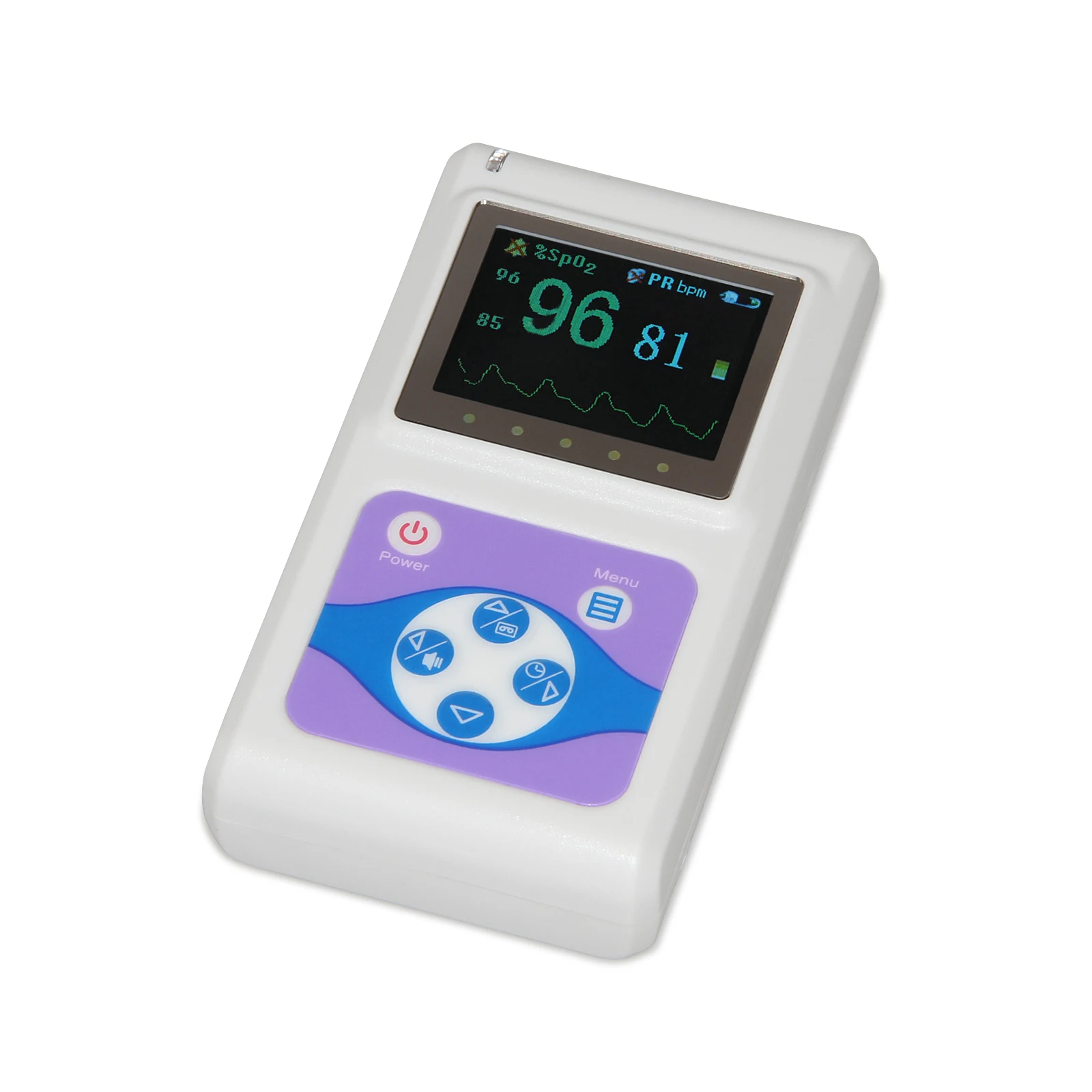 

Портативный Пульсоксиметр Contec CMS60D, цветной дисплей на кончик пальца SpO2