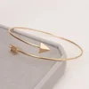 FSUNION 2025 New Arrival Punk Open Adjustable Arrow Cuff Bracelets for Women Fashion Simple Gothic Wrist Feather Bangles Jewelry 5