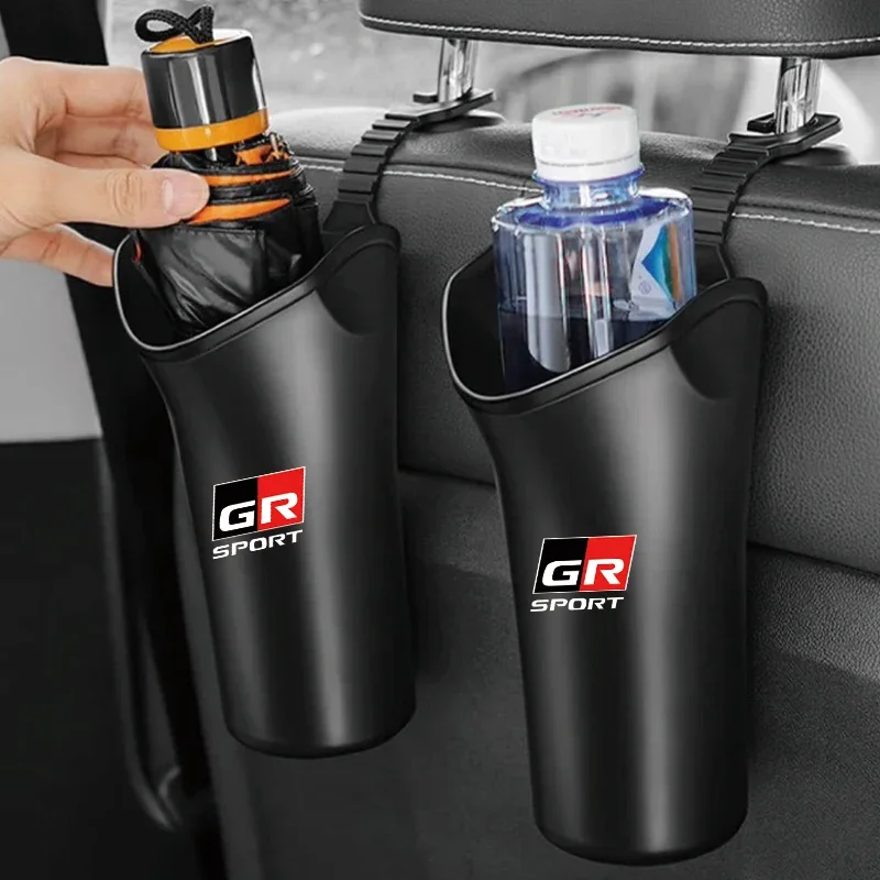 Car Trash Bin /umbrella Storage Bucket Box Car Interior Accessories For Toyota GR Sport Gazoo Racing Yaris 86 Corolla Hilux C-HR