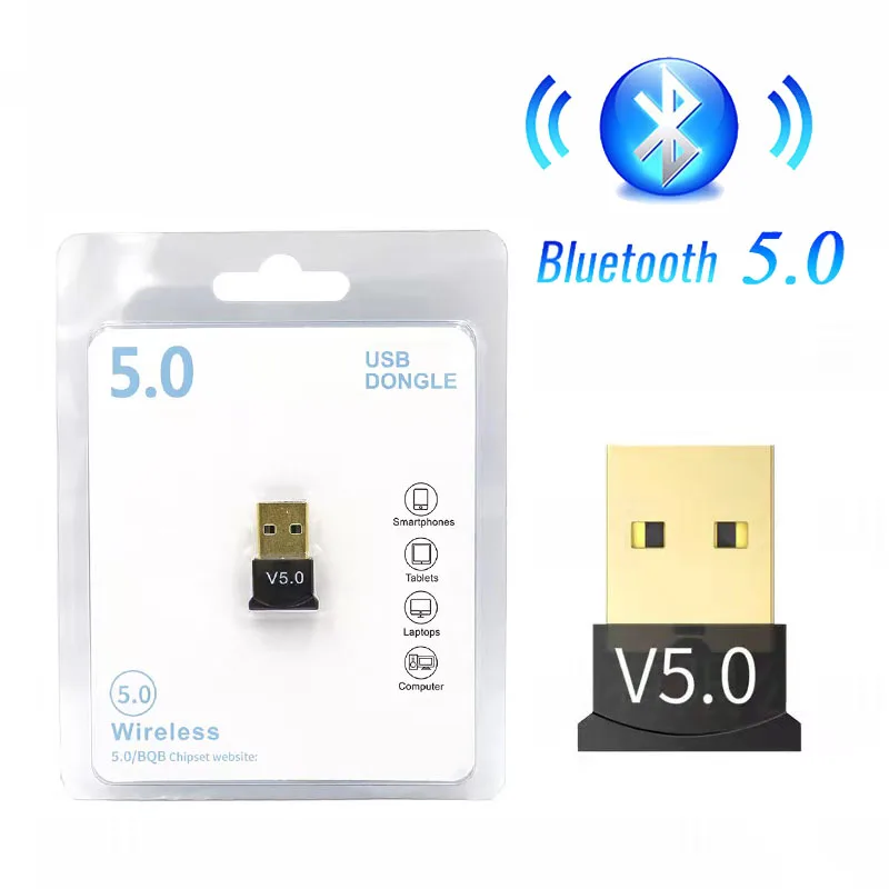 USB Bluetooth 5.0 Adapter Transmitter Bluetooth Receiver Audio Bluetooth  Dongle Wireless USB Adapter for Computer PC Laptop c