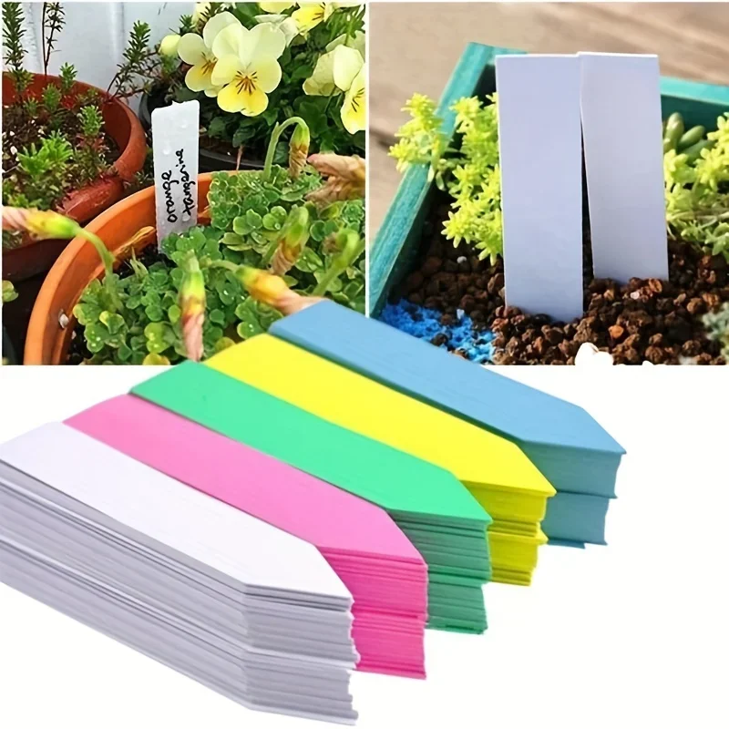 Description Picture 2 of item100pcs Garden Plant Labels Plant Accessories Flower Pots Plastic Plant Tags Nursery Markers Label Tray Mark DIY Tool