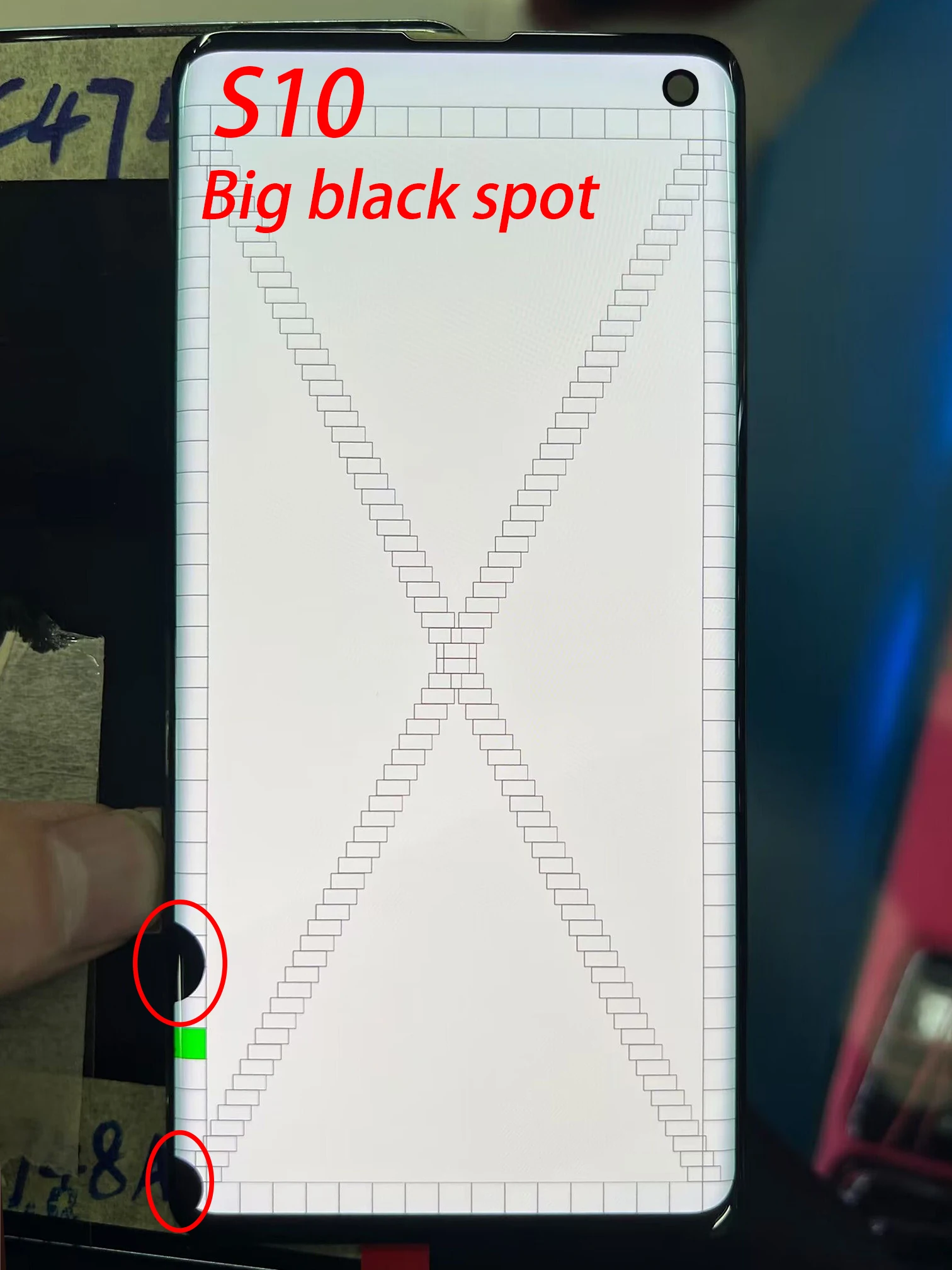 Original Defect Display AMOLED S10 For Samsung Galaxy S10 G973A G973V G973U G973F LCD Display