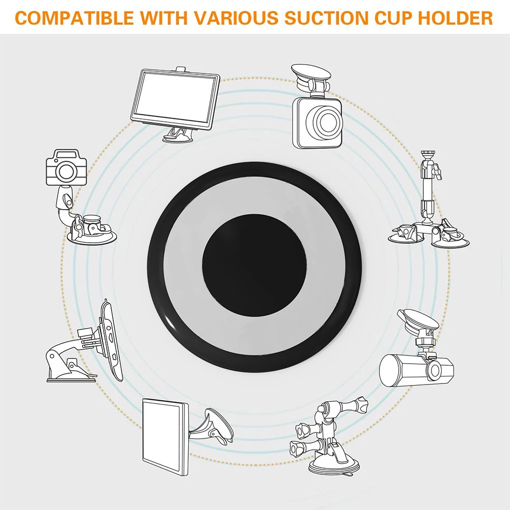 

XMXCZKJ Phone Holder Accessory Suction Cup With Adhesive Dashboard Disk stick Suction Cup Base Sucker Tablet Holder