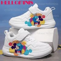 mickey mouse fashion girl boy Shoes for children Running minnie Children students shoes kids Casual Sports board sneakers gift