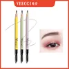 Veecci Hard Microblading Eyebrow Pencil Waterproof Lasting Eye Brow Pen Definition Enhancers Natural Eyebrow Applicator 2