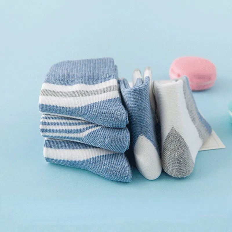 Baby Socks Children Socks 5 Pairs Cotton Spring Autumn for Girls Boys 0-6 Years 14
