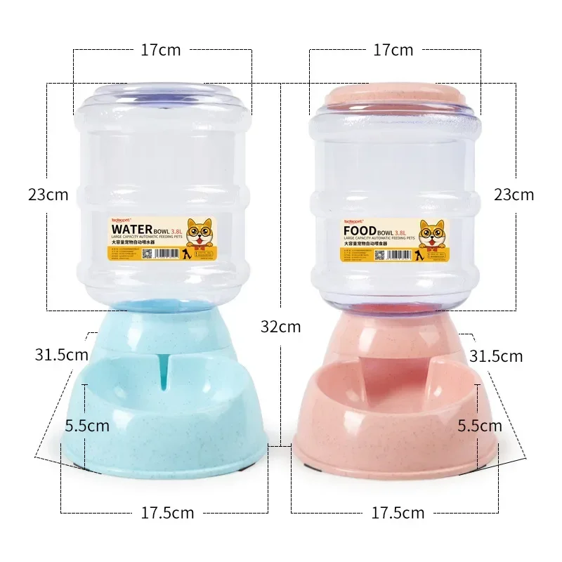 

And Dispenser Bowl Water Dog Drinking Pet Bottle Plastic Feeders Supplies Feeding Automatic Cat