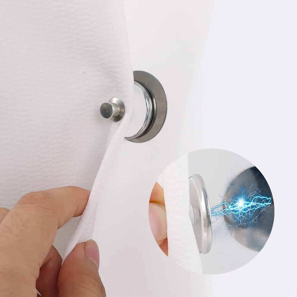 10/1Sets Magnetic Curtain Closed Button for Window Curtains